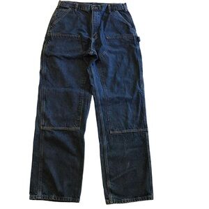 VINTAGE CARHARTT Men's carpenter blue jeans SZ 36x34 Loose Original Fit